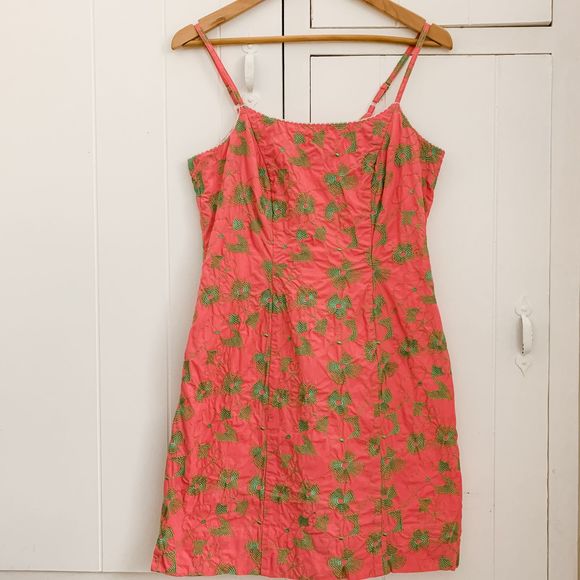 Lilly Pulitzer Pink and Green Floral Dress - Picture 1 of 7